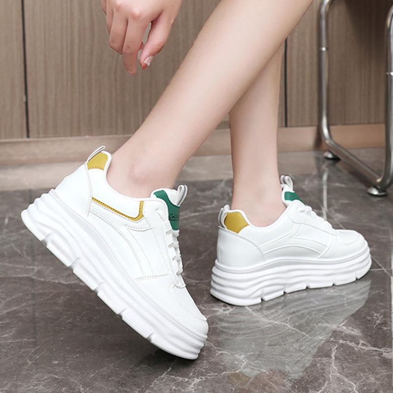 Spring Fashion Women's Sneakers Lightweight Thick Sole Heightened Dad Shoes Women's Breathable Casual Running Sneakers 35-42