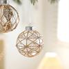 Рождественский шар-украшение Искусственный жемчуг Блестящее украшение для елки Праздничные подвесные шары с веревкой Декор для вечеринки