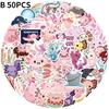 2Style10/50Pcs Axolotl Graffiti Stickers Cartoon Ambystoma Mexicanum Decals Kids Toy DIY Suitcase Scrapbook Phone Laptop Car Stickers