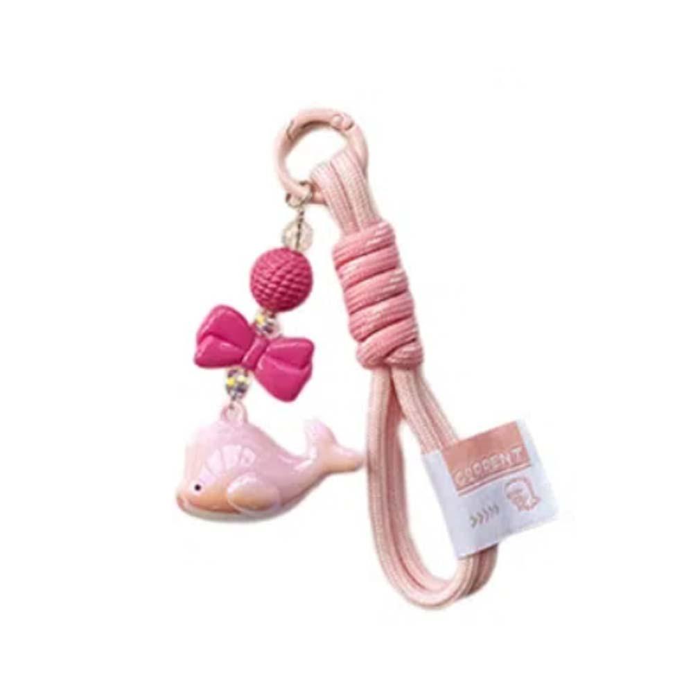 Акриловые подвески-брелоки в виде дельфинов, мультяшные плетеные подвески из веревки, модный брелок в виде кита, игрушки