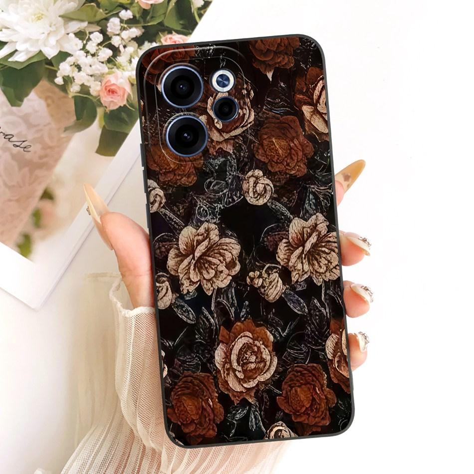 For OPPO Reno15 F 15FS 5G CPH2801 Cute Cat Flower Cartoon Phone Case For Oppo Reno15F 15 FS 15F 5G Soft Silicone Covers Bumpers
