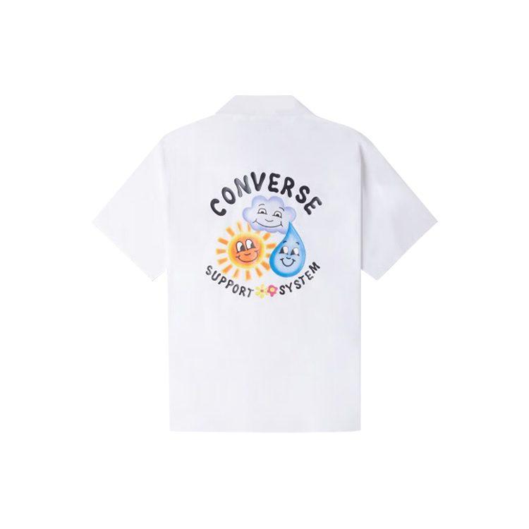 Converse Скейт Плетеная Рубашка Мужская Белая 10024751-A02