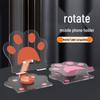Rotatable 360° Cartoon Cat Paw Transparent Mobile Phone & Tablet Stand