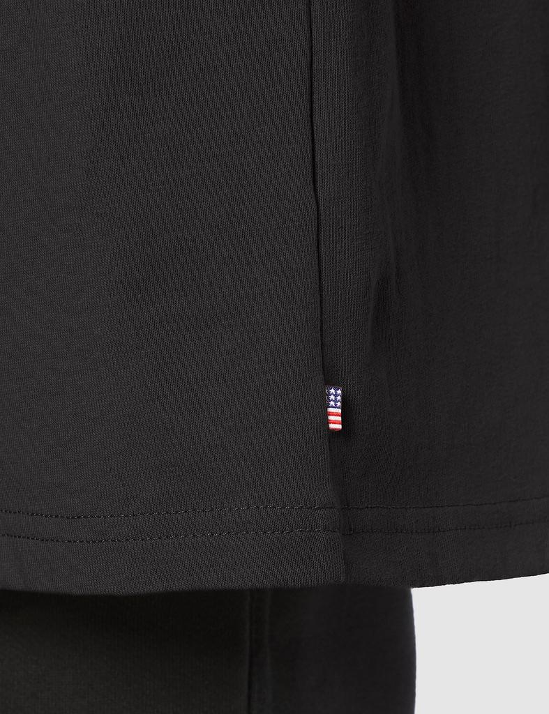 IMPROMES SIDEWAYSTANCE Ghostbusters Embroidered Short Sleeve Rugby Black Shirt, Men's,