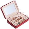 Portable Jewelry Storage Box with Mirror Inside, Earrings, Stud Rings, Hand Jewelry Storage Traveling Box, Gift for Mother`s Day and Christmas