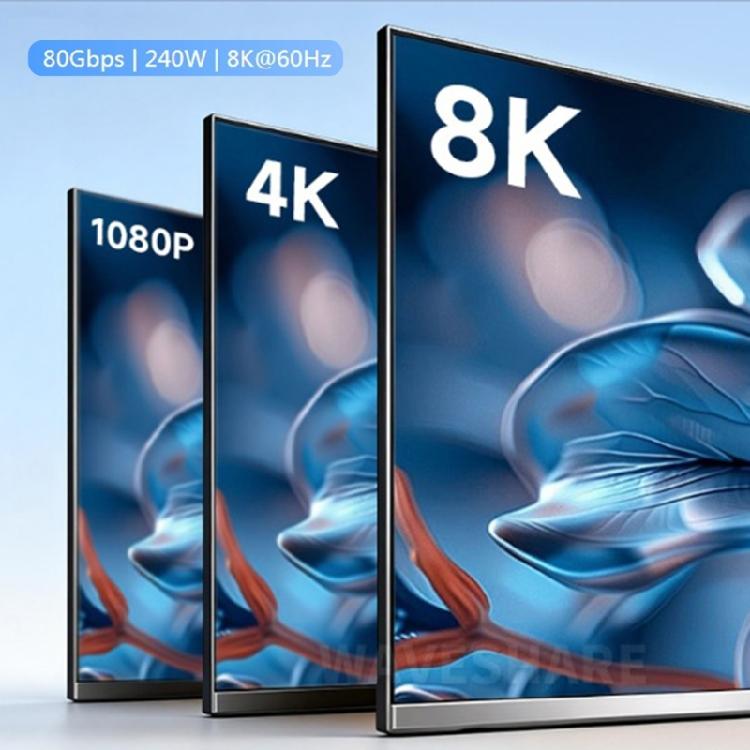 Универсальный удлинительный кабель USB4 V2.0 Type C 80 Гбит/с Высокоскоростная передача данных Разрешение 8K И Быстрая зарядка