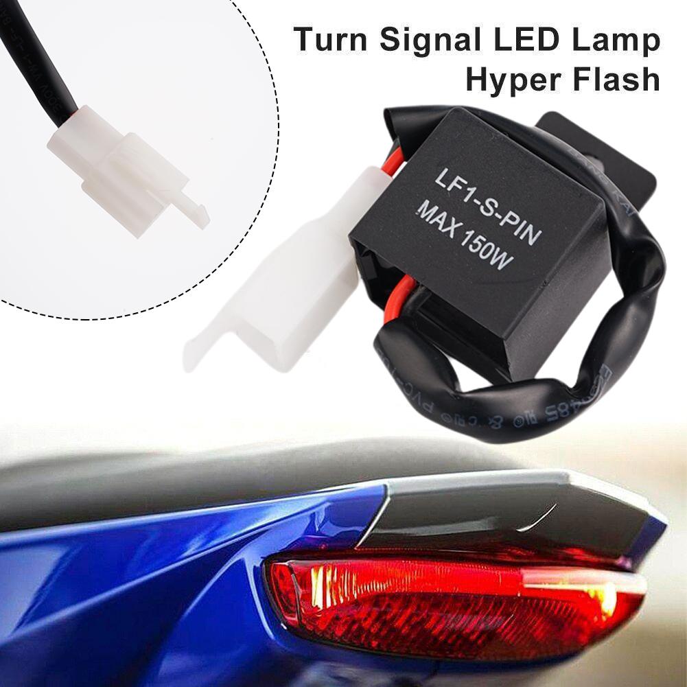 2PIN With Wire Sealing Adhesive Flasher Relay Motorcycle LED 12V Light Flasher Relay LED Turn Signal Light Super Flash Flashing