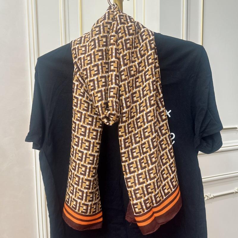 New Fashion Letter Polka Dot Printed Cotton and Linen Scarf Classic Autumn and Winter Warm Scarf Sunscreen Shawl