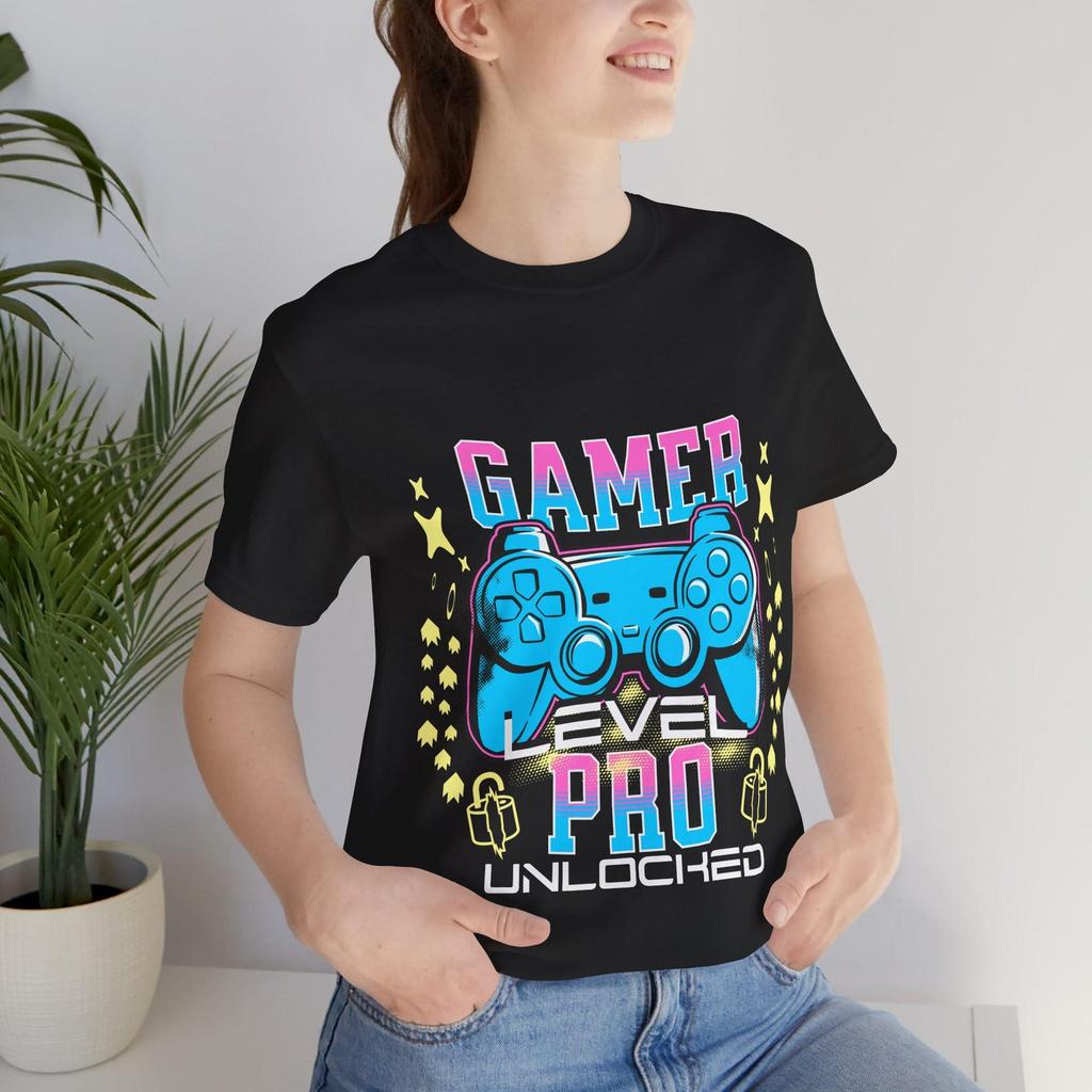 Унисекс футболка-джерси Gamer Pro – Мягкий хлопок, Повседневная игровая футболка