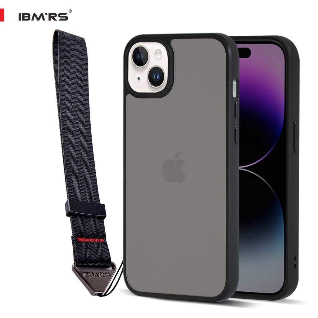 (В комплекте ремешок на запястье)Чехол для Apple iPhone 15 Plus, чехол для телефона IBMRS, защитный чехол, прозрачный матовый чехол, противоударный корпус