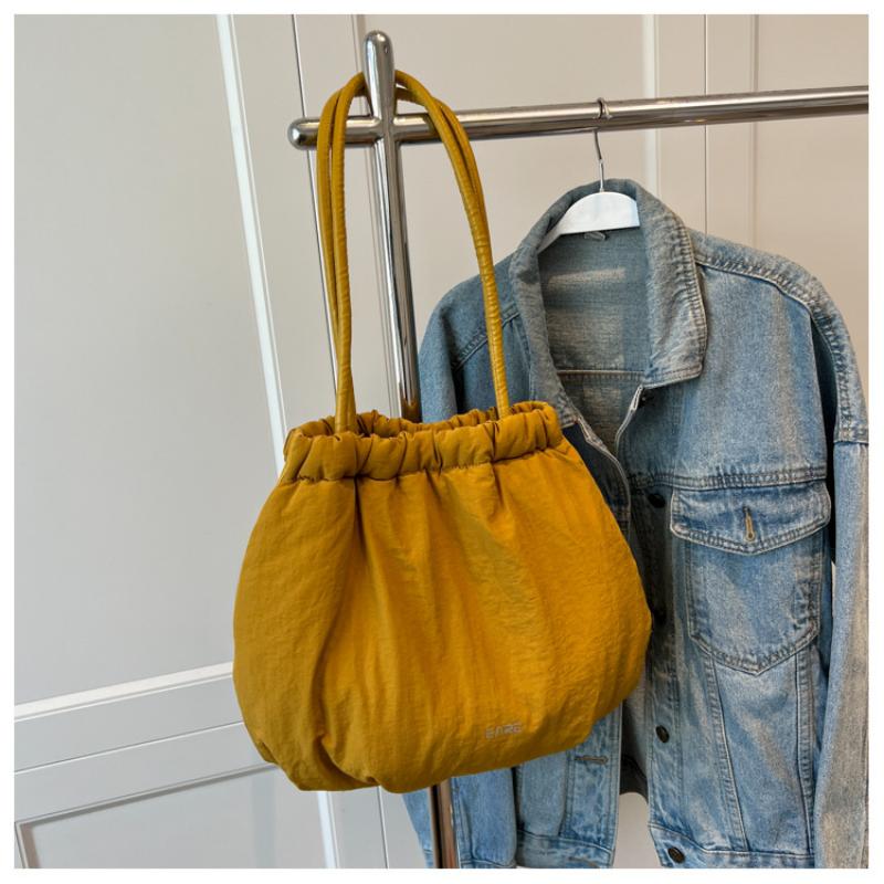 Женская повседневная пушистая сумка, большая вместительная сумка на одно плечо, хлопковая сумка, ультралегкая сумка на плечо