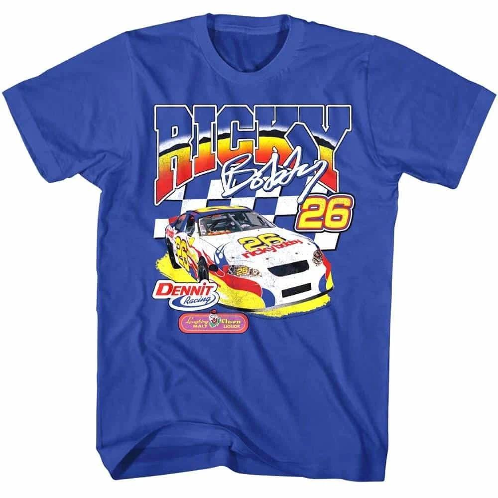 Мужская футболка Talladega Nights Dennit Racing Blue Car