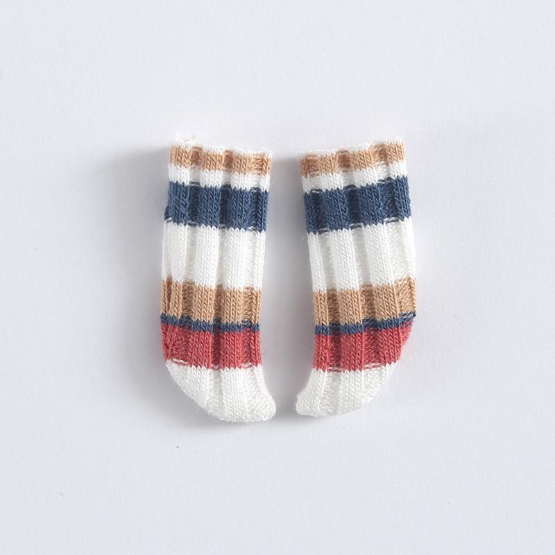Ob11 Socks Knee Socks Striped Socks for  MOLLY,OB22 ,GSC,1/8 1/12bjd Dolldoll Accessories