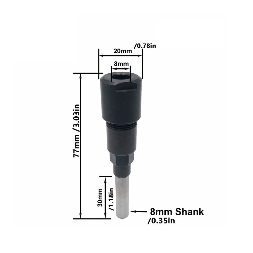 Holder Chuck Adapter Extension Rod Router Collet Extension Engraving Machine Milling Cutter Tool