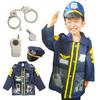Police Police Halloween Police Set Police Car Police Kids Free Birthday Gift [MIHI] Cosplay, Children's Day, Kids, Officer, Costume, 5-Piece +