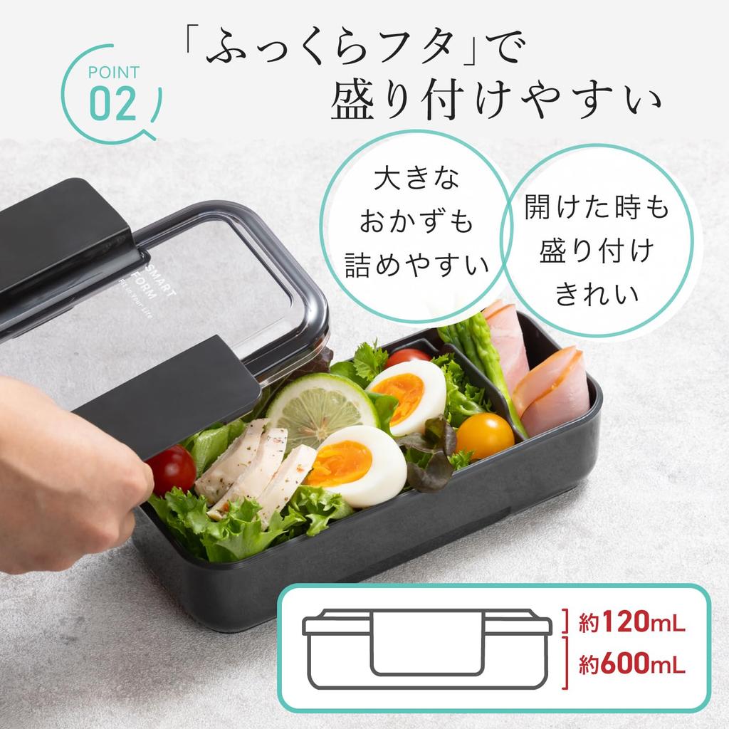 [Iwasaki] 600ml Easy Care Bento Box Dark Gray – Bento Box