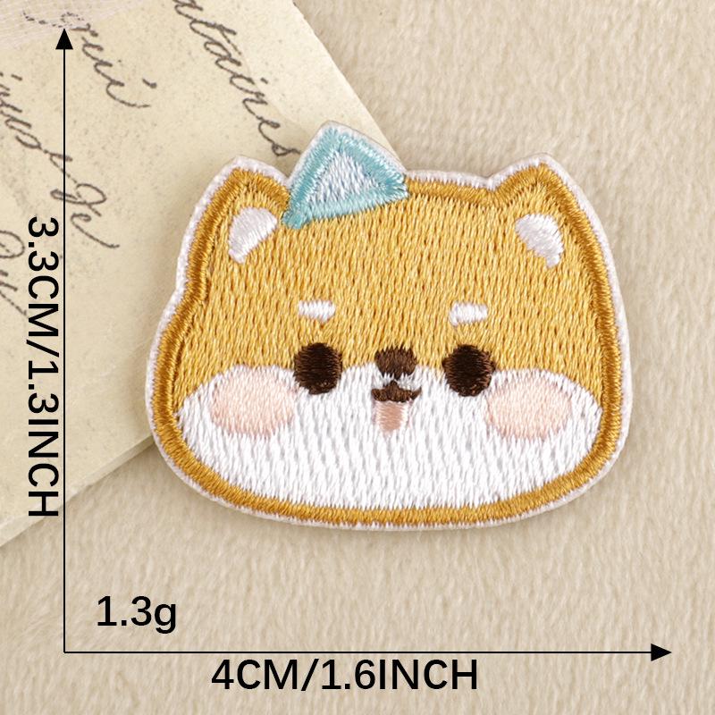 Корея Нашивка Мультяшное Животное Вышивка Самоклеящийся Патч для DIY Одежды и Аксессуаров