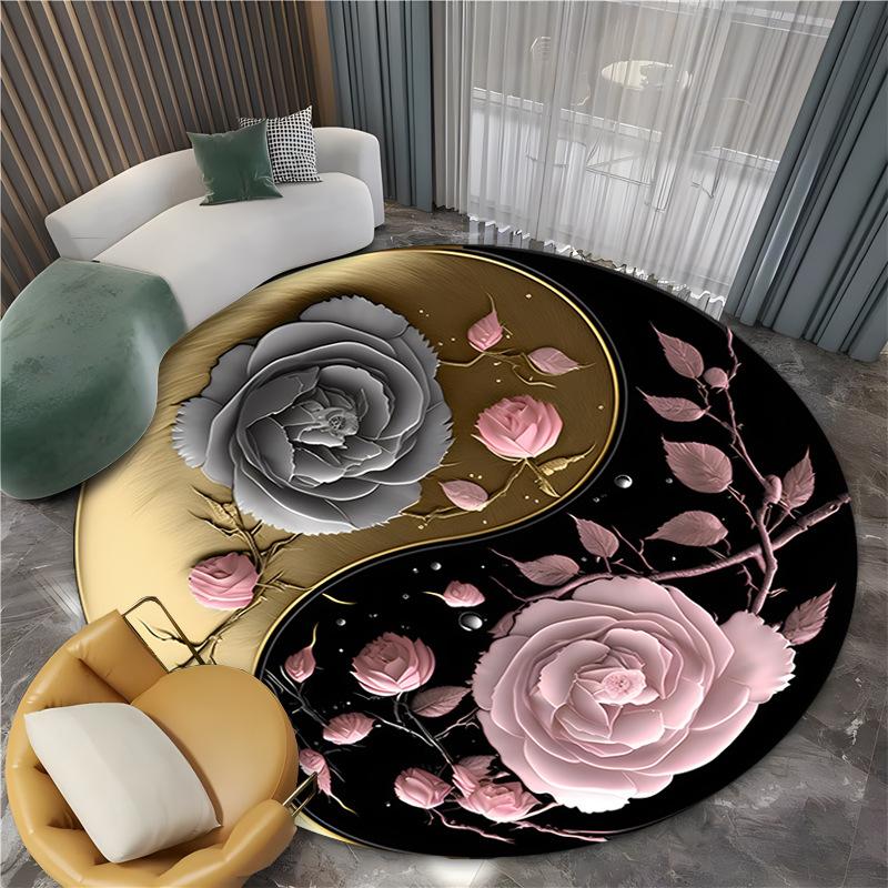 Загадочные ковры с тигром и драконом Инь-Ян для гостиной, ретро-спальни, большой площади, противоскользящий коврик для пола, комнатный придверный коврик