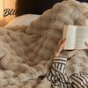 Осенне-зимнее одеяло-плед из искусственного меха, ультрамягкий микрофибровый бархат, роскошная наволочка, двусторонняя плюшевая