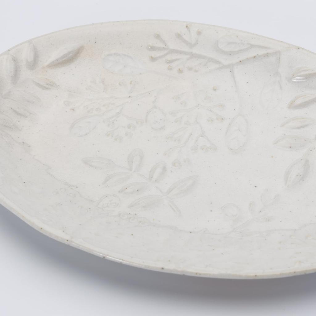 Aito Seisakusho Овальная тарелка с бортиком для микроволновой печи и посудомоечной машины Сето 19 x 13 Сделано в Номер продукта 111231 Тарелка "Ха Гохонте", Безопасная, Белая, Посуда, Прибл.. см,