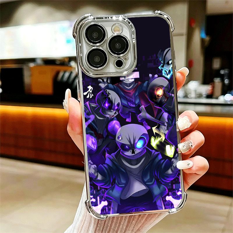 U-Undertale S-Sans Покрытие Чехол для Телефона Для Iphone 16 17 Pro Max Air 16E 14 15 Plus 12 13 Mini Противоударный Подушка Безопасности Чехол
