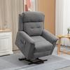 Relax Chair with Standing Aid incl. Remote Control Footrest Steel Gray