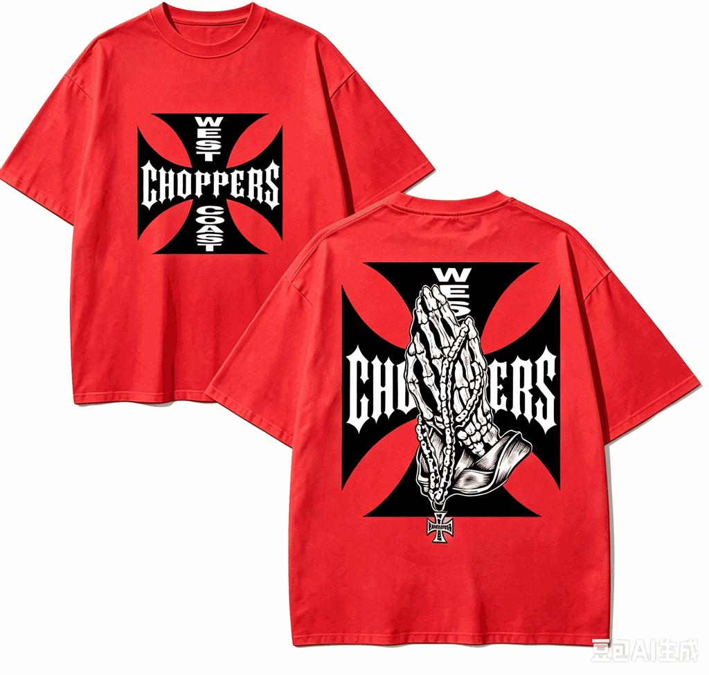West Coast Choppers Подарочная футболка Мужская Женская Харадзюку Оверсайз Унисекс Короткий рукав Уличная одежда высокое качество Для пар горячий товар Удобная