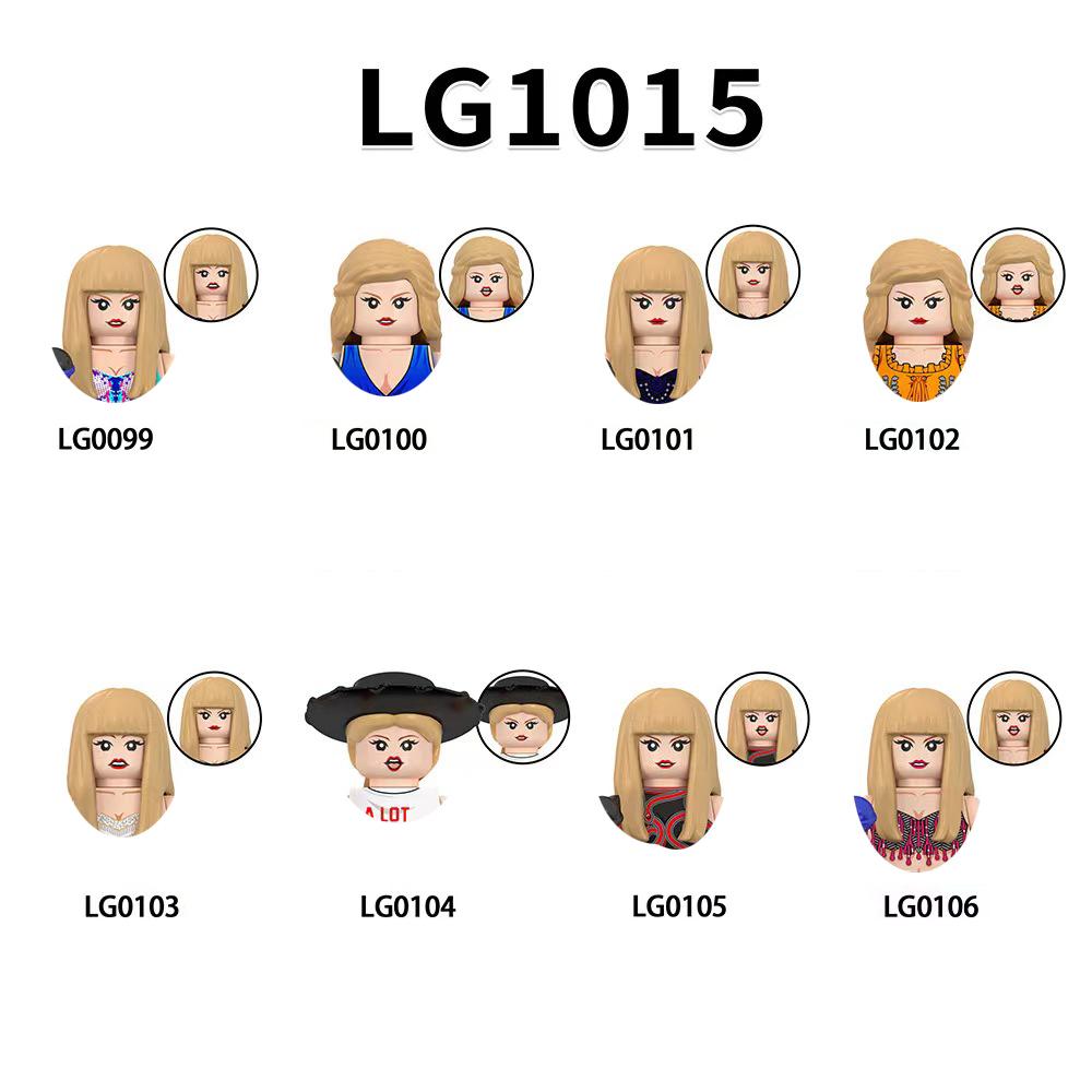 LG1015 Конструктор для девочек Знаменитые сборные кубики Принцесса Мини-куклы Фигурки Экшн Детские Милые Каваий Игрушки для Рождественских подарков