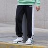 Li-Ning Side Color Blocked Fleece Cuffed Sweatpants Men Bottoms Black AKLRF33-1