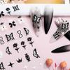 Butterfly Nail Art Sticker Embossed 5D Three-dimensional Nail Sticker DIY Decoration Decal