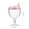 Childrens Reusable Plastic Cups Pink Pp 1pcs 5.7x3.14x3.14in