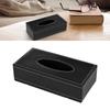 Tissue Box Cover Large Capacity Rectangle Leather Tissue Box Holder Napkin Dispenser for Home