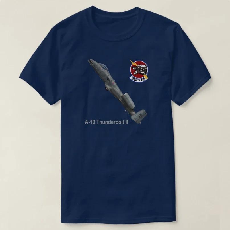 358th Fighter Squadron A10 Thunderbolt II warthog TShirt 100 Cotton ONeck Short Sleeve Casual Mens Tshirt Size S3XL