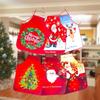 New-Year Snowman Pattern Christmas Apron Home Cooking Kitchen Decoration Apron Adult Antifouling Christmas Decorations