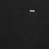New Era ONSPOTZ Exclusive Oversized Cotton Pocket Tee with Mini Brand Size Size Logo, Black, L, S/S