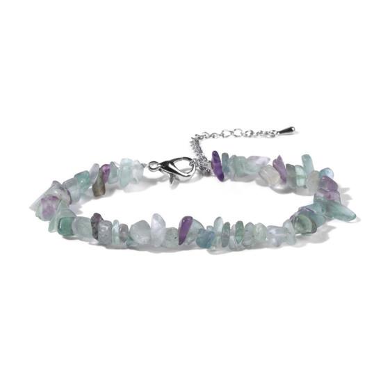 Women Bracelet Irregular Beads Decor Adjustable Length Non-fading Bracelet Wrist Jewelry Versatile