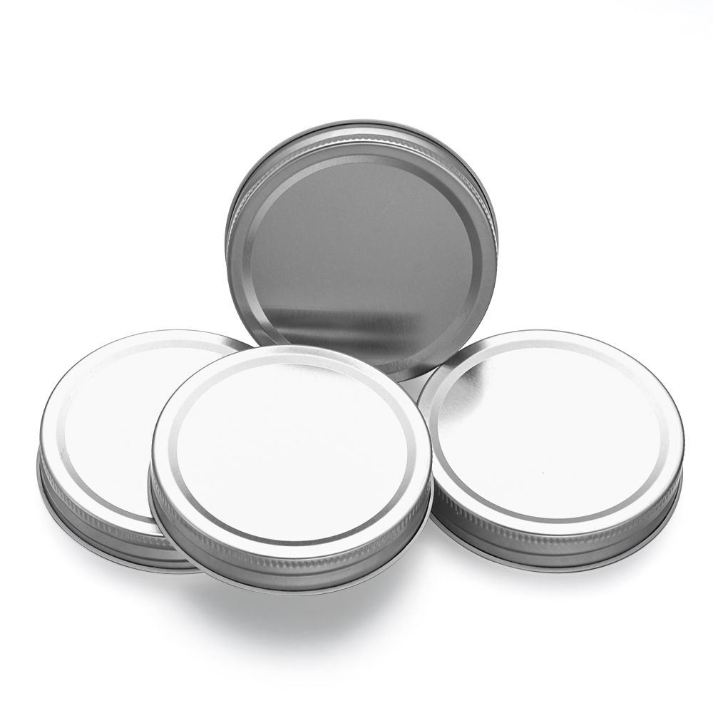 Упаковка из 10 герметичных крышек для консервирования из жести с широким горлом, крышки для банок, крышка для банки Мейсона для хранения продуктов