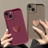 Fashion Silicone Case for iPhone 15 14 16 Pro 13 Pro Max 12 Mini 11 X XR Xs Max 7 8 Plus SE2 SE3 Cute Lovely Heart Case Soft TPU Phone Back Cover