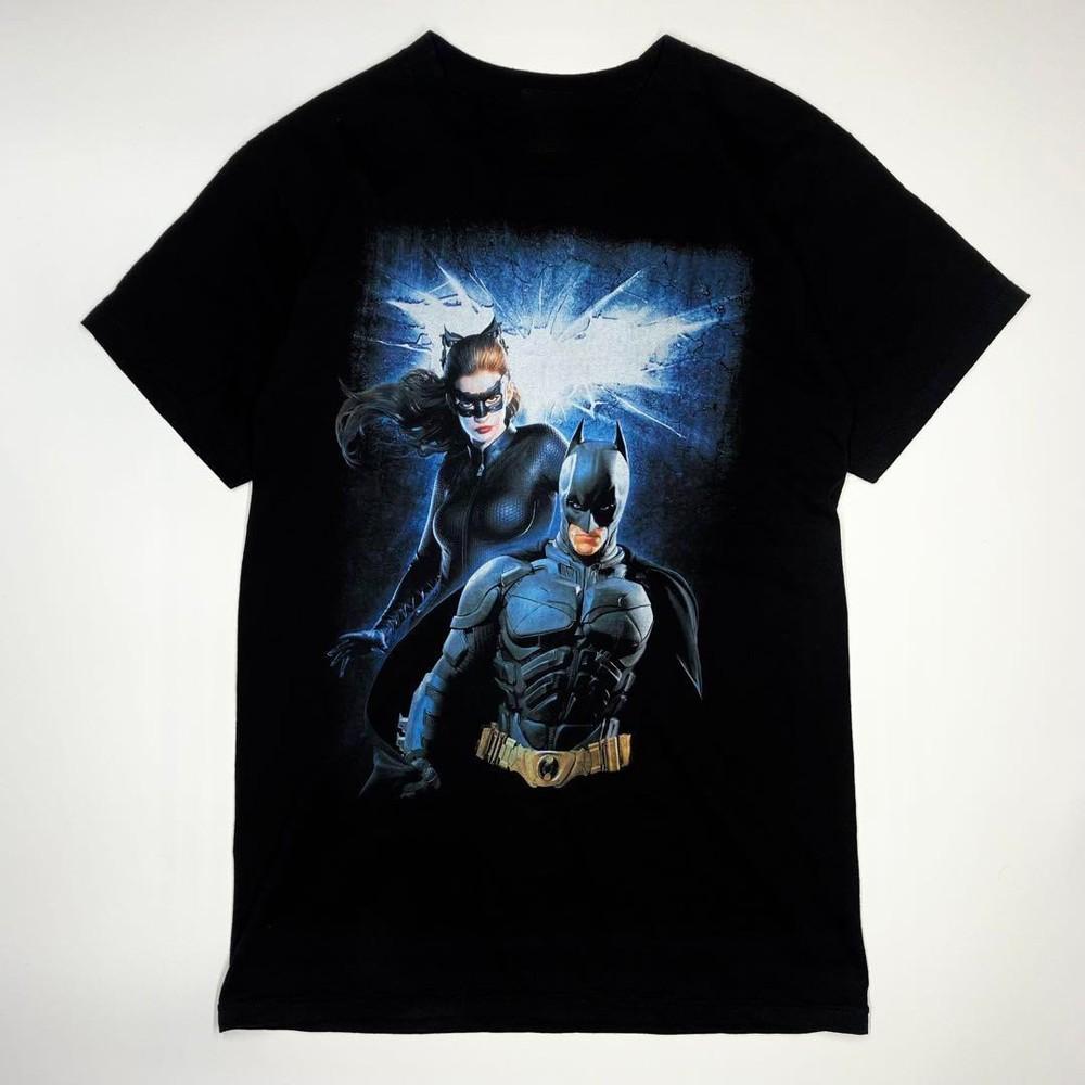 Comfort Colors DC Comics Бэтмен и Женщина-кошка Темный рыцарь: Возрождение Футболка Размер S-5XL Унисекс Футболка