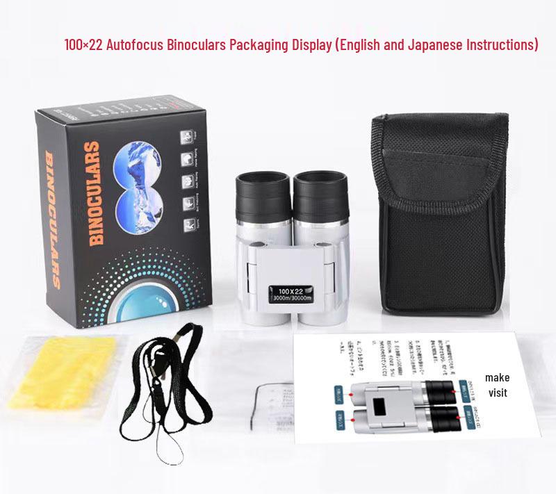 HD Autofocus Telescope Binoculars – High Magnification, Low Light Night Vision, Portable for Outdoor Use