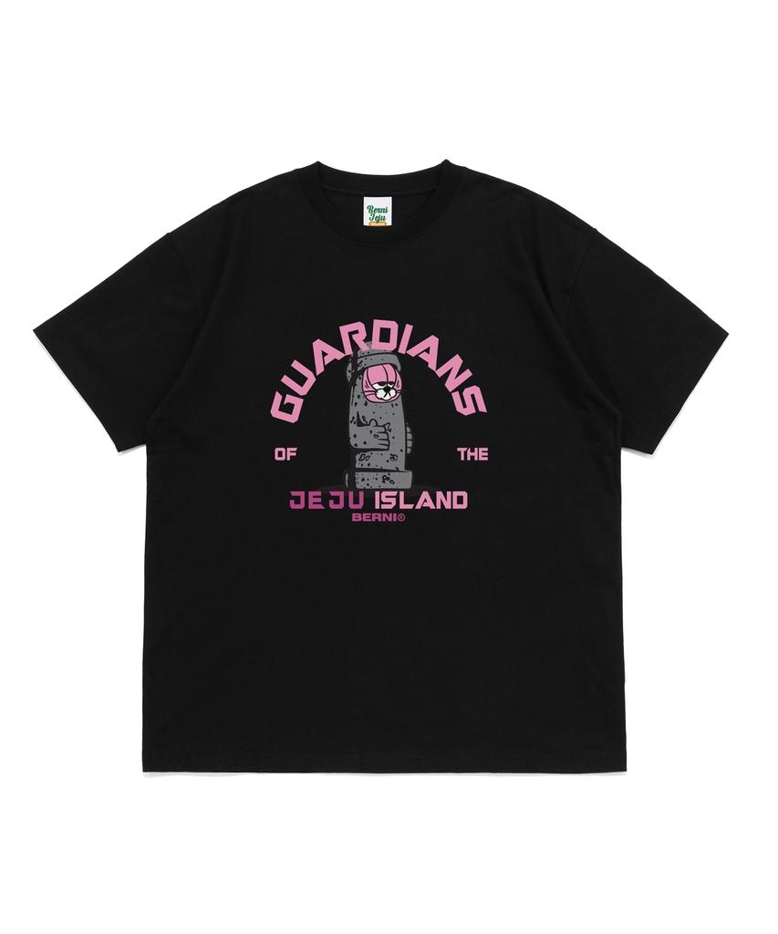 BERNI Jeju Hareubang Short Sleeve T-Shirt (Black)