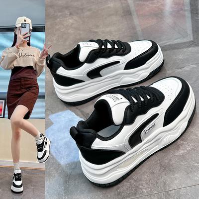 Женская обувь для скейтбординга, повседневные кроссовки на плоской подошве, легкие нескользящие кроссовки на шнуровке, прогулочная спортивная обувь из искусственной кожи для женщин, кроссовки