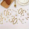 20th 30th 60th Birthday Table Runner Decor For 18 40 50 70Birthday Table Party Supplies 3m Gold Table Runner Roll Birthday Decor