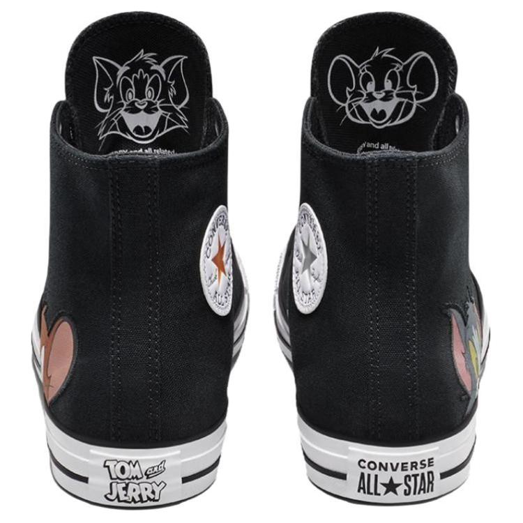 Tom & Jerry x Converse Chuck Taylor All Star High Черные Мужские Кроссовки Мульти Белые A15113C