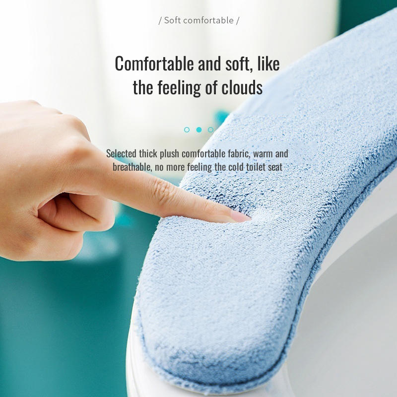 Утолщенная подушка для сиденья унитаза Мягкая набивная накладка на сиденье унитаза для домашнего комфорта
