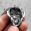Japanese Prajna Mask Stainless Steel Men Women Necklaces Pendants Chain Punk Jewelry Creativity Gift Dropshipping Wholesale 3
