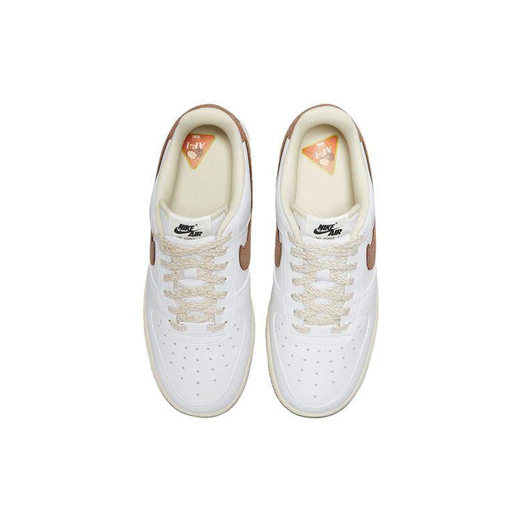 Nike Женские кроссовки Air Force 1 07 LX Coconut White Coconut-Milk Team-Orange DJ9943-101