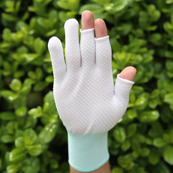 1 пара спортивных перчаток без пальцев, противоскользящие, солнцезащитные, полиэстеровые, с открытыми пальцами, перчатки для рыбалки и сбора чая, для занятий спортом на открытом воздухе