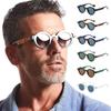 Clear Lens Punk Shades Double Color Retro Sun Glasses Trending Round Sunglasses  for Women & Men