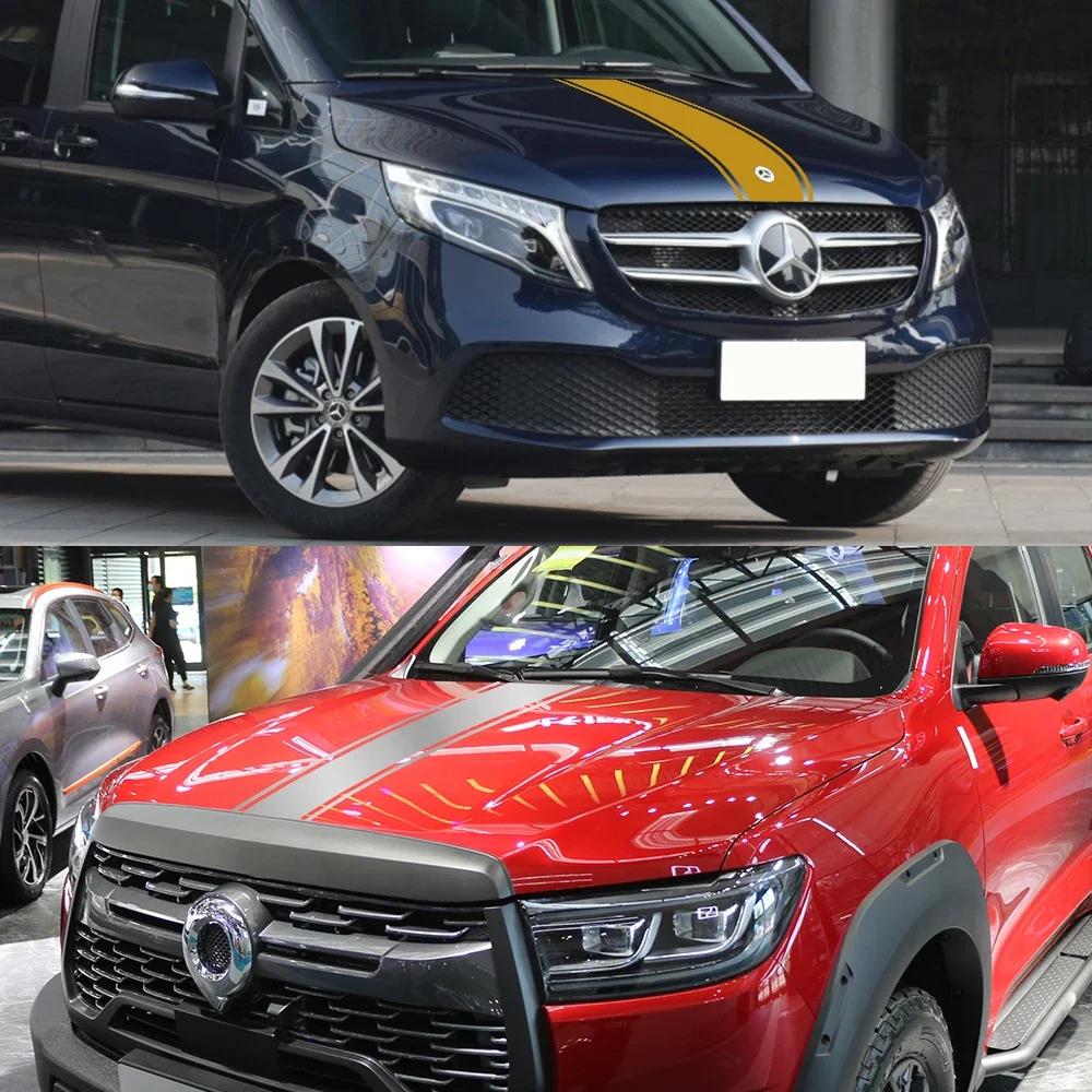 Универсальный чехол на капот автомобиля Боковые наклейки Спортивные графические виниловые пленки Аксессуары для тюнинга Автомобильные декоративные наклейки
